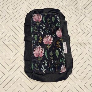 Minky Couture Black Floral Security Lovey